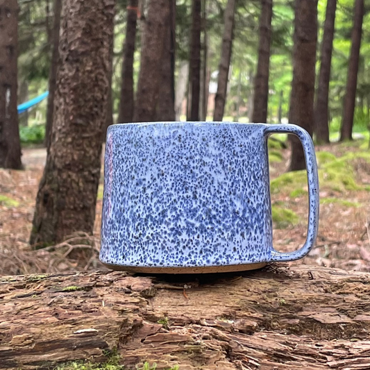 blue leopard mug