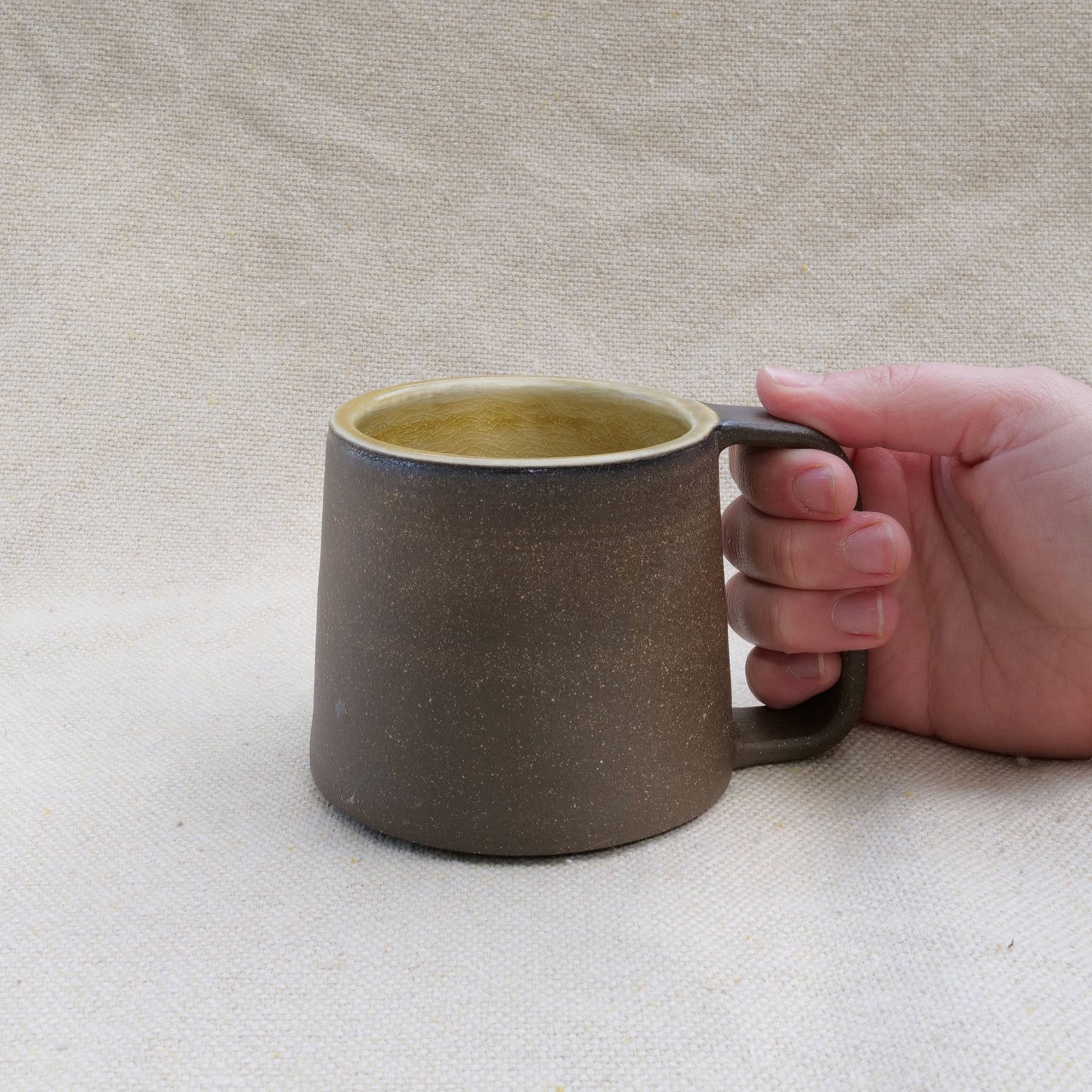 naked mug - honey charcoal