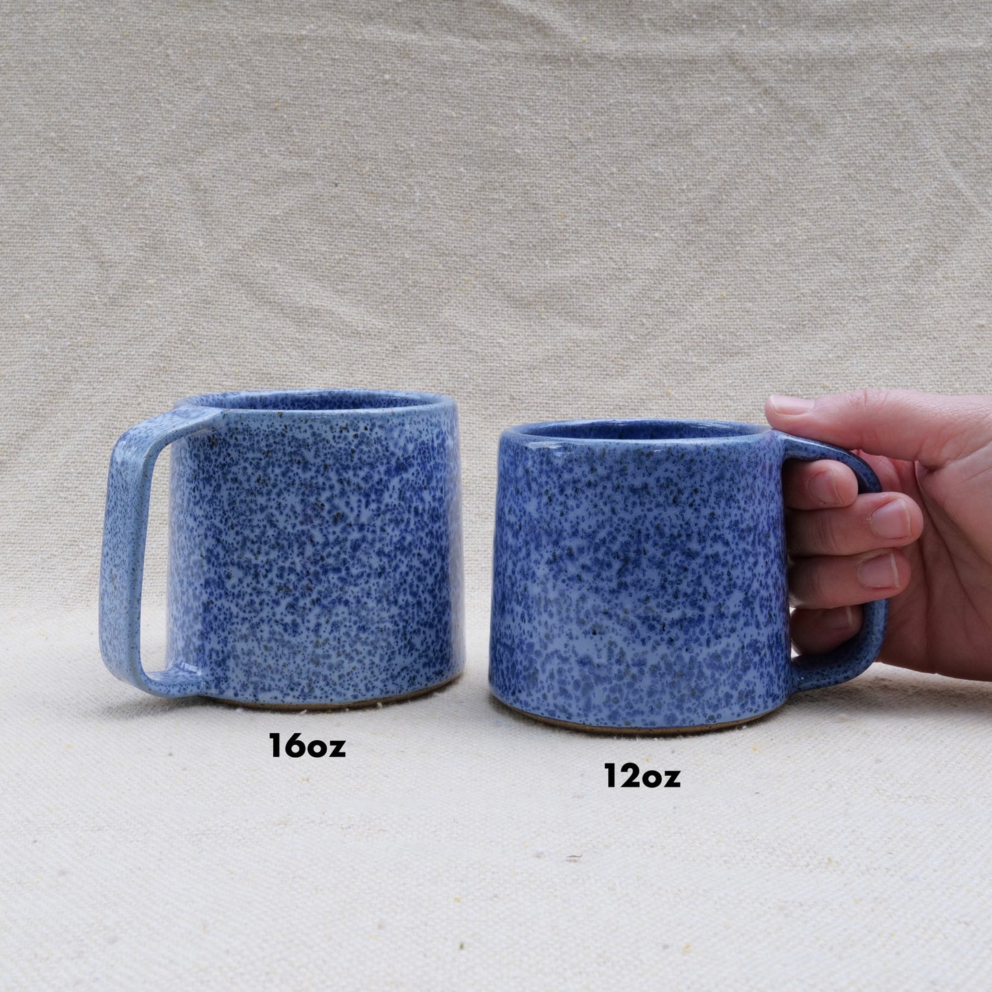 blue leopard mug