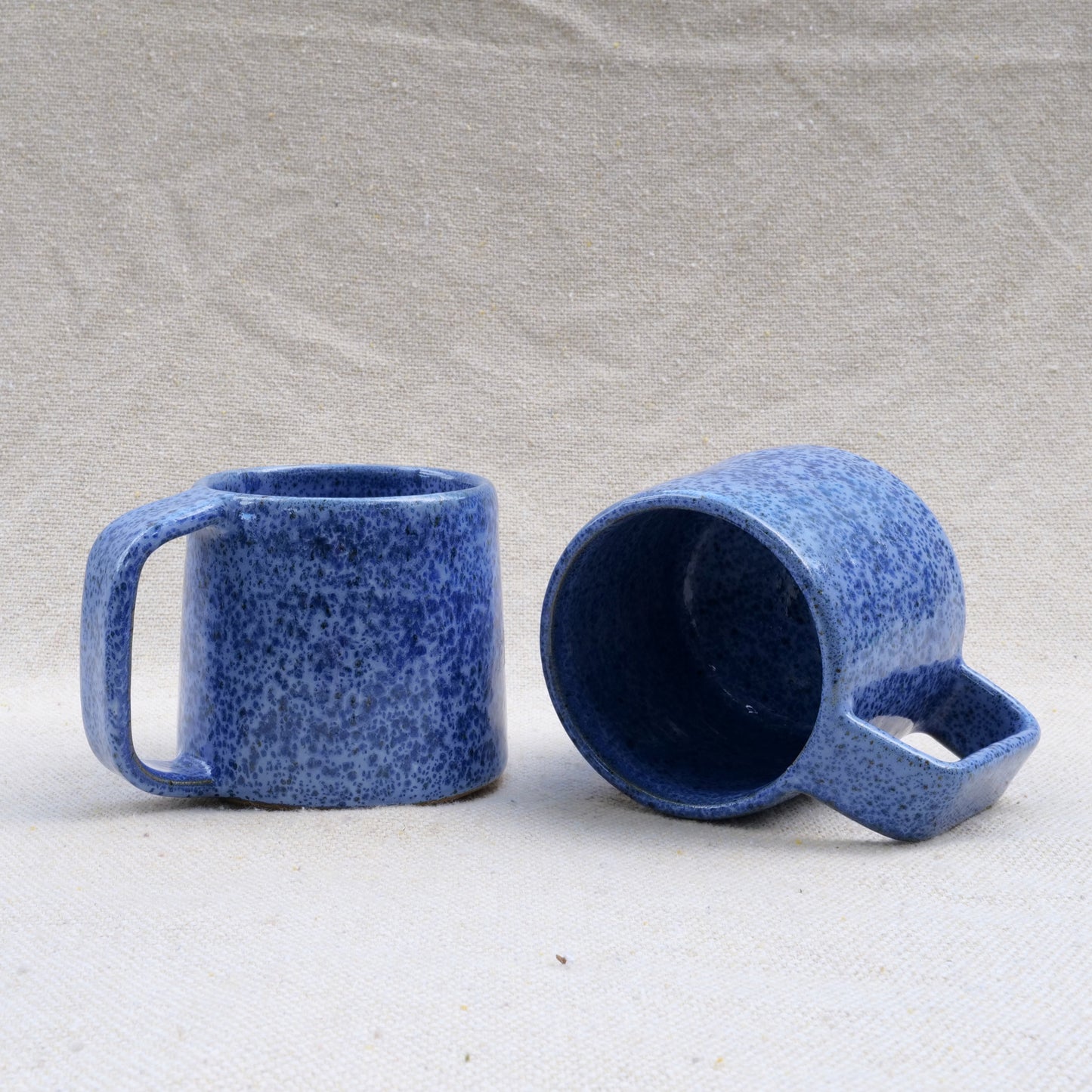 blue leopard mug