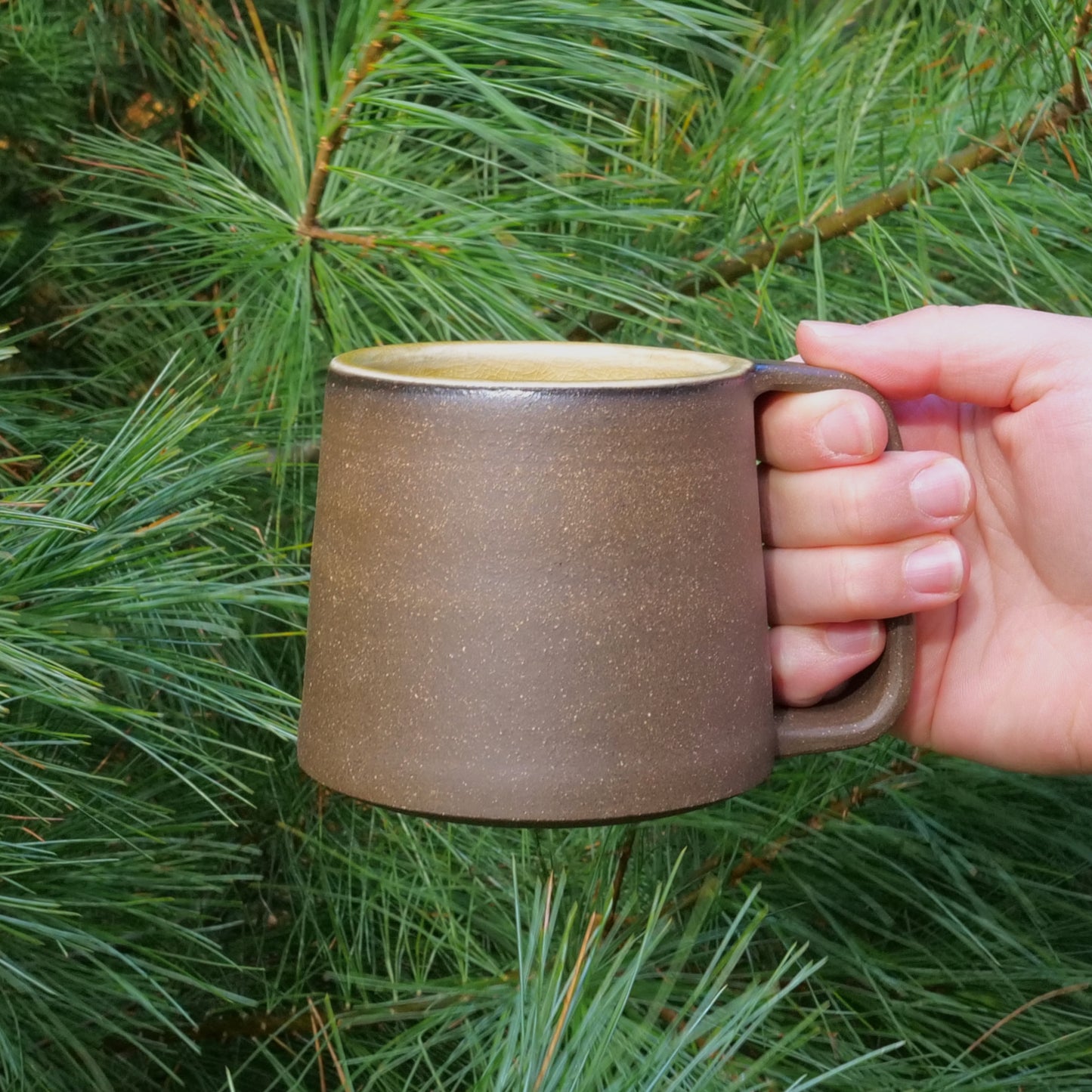 naked mug - honey charcoal