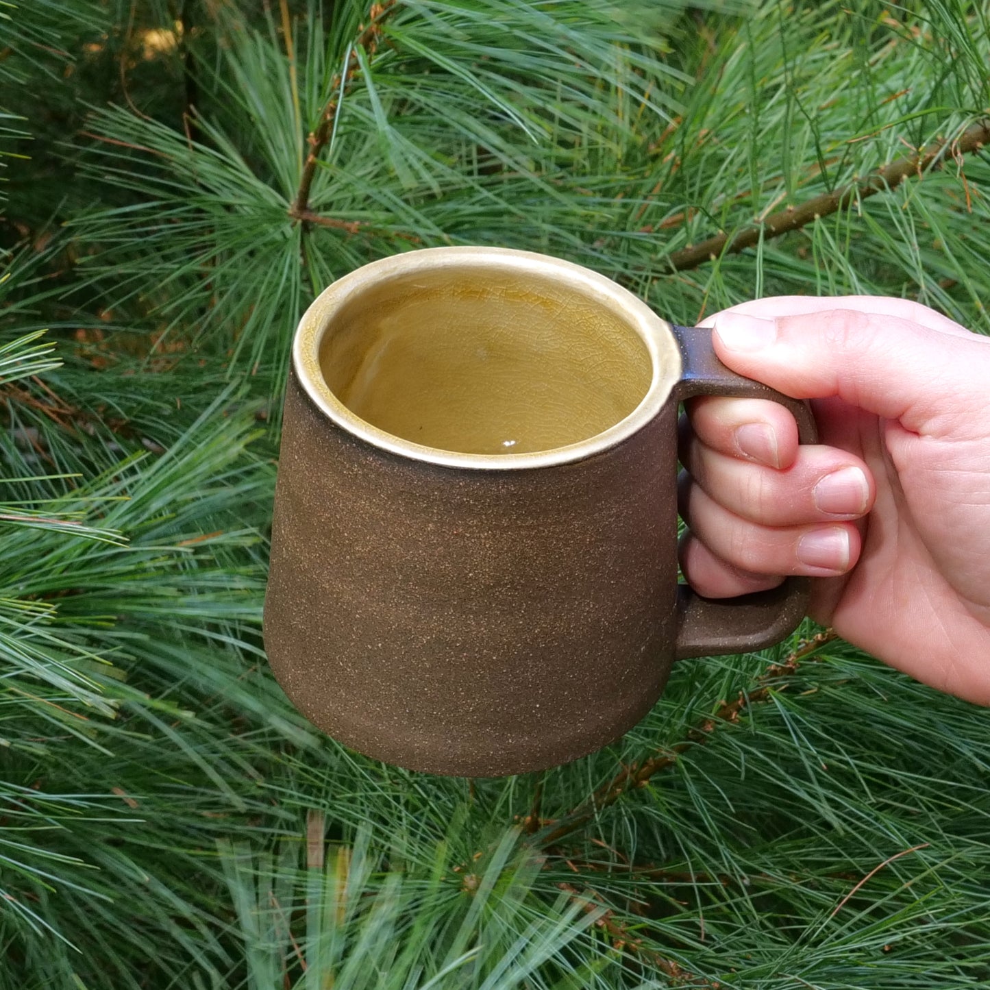 naked mug - honey charcoal