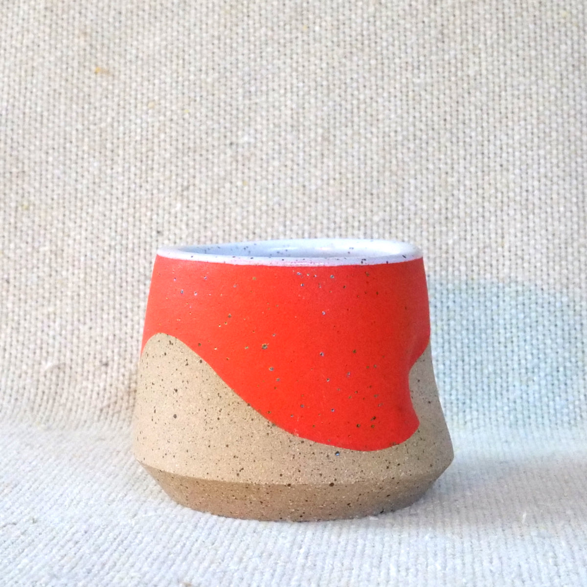 cortado cup - orange wave