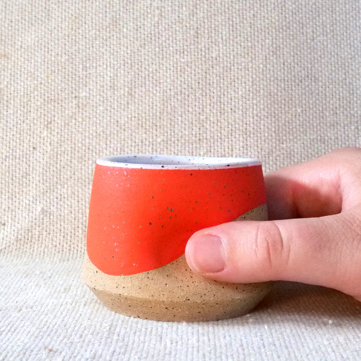 cortado cup - orange wave