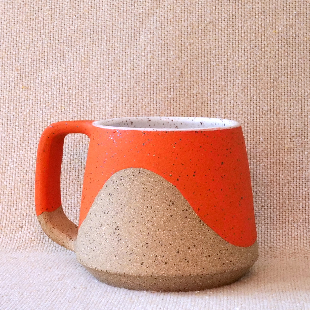 orange wave mug
